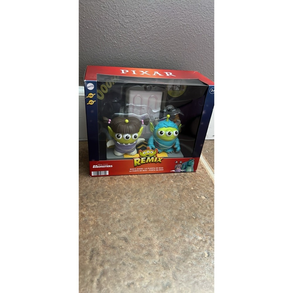 Mattel Pixar Monsters, Inc. Remix Boo's Door Sulley & Boo Figures 4 in